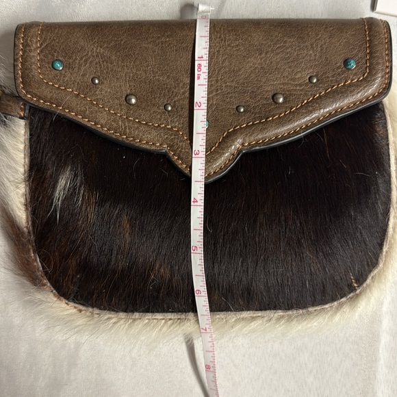 NWT Tony Lama Brown and Black Leather Women's Bag - Picture 6 of 6